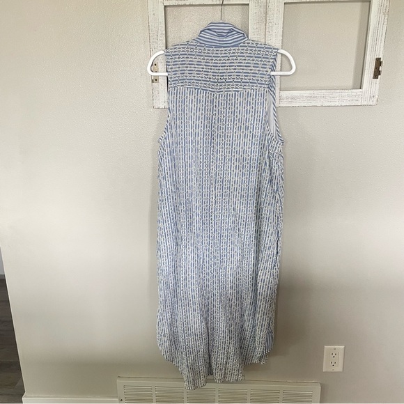 Anthrolologie Kismet Striped Embroidered Midi Dress - Picture 4 of 4